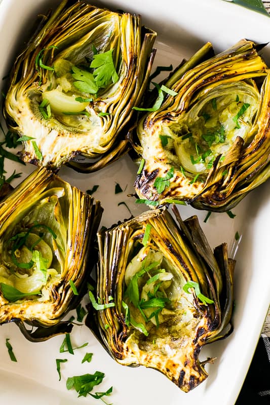 Garlic Roasted Artichokes Whole30 Paleo Kimbrough Daniels